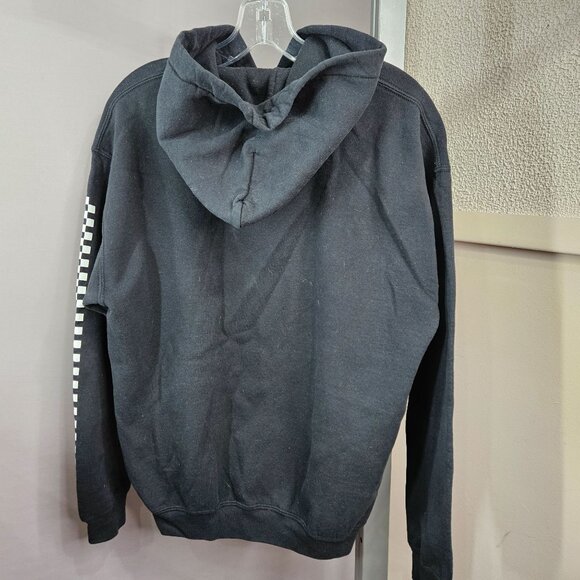 Rebels & Nomads Hoodie Sweatshirt M Black Checker Flag Ying Yang Peace Japanese - Picture 2 of 10